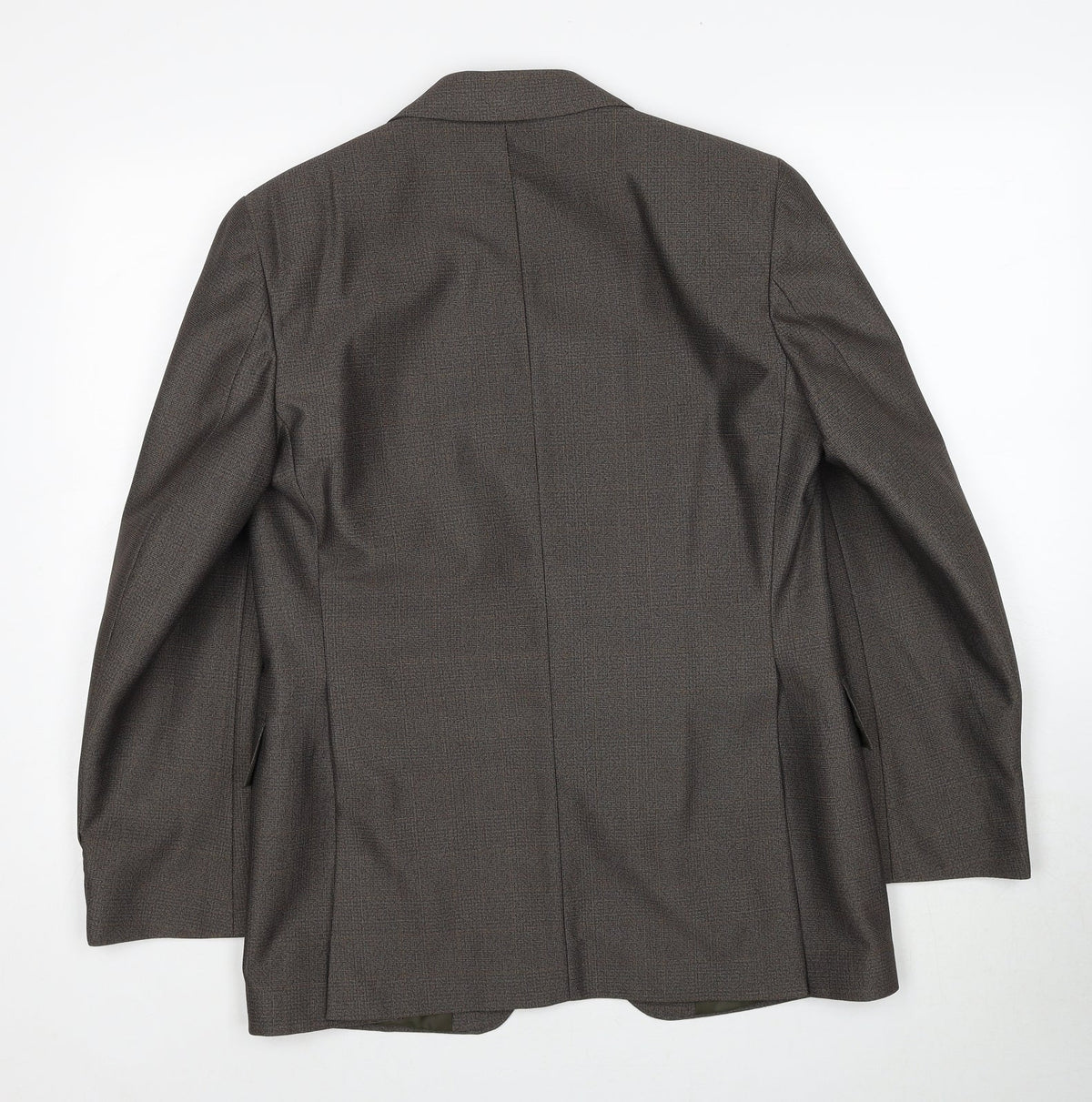 Lirella Mens Grey Polyester Jacket Suit Jacket Size 38 Regular