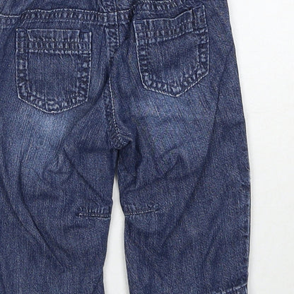 NEXT Boys Black Cotton Cropped Trousers Size 3-6 Months Pullover