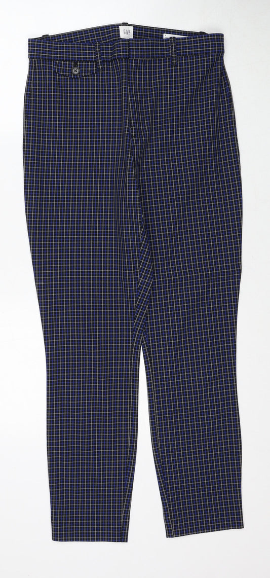 Womens UK Size 8 Gap Slim Fit  Blue Trousers