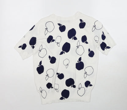 Womens UK Size 8 Marks and Spencer White Pullover Jumper
