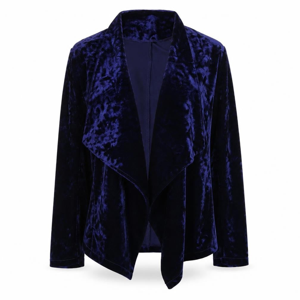 Avon Womens Blue Polyester Jacket Blazer Size 10 - Size 10-12