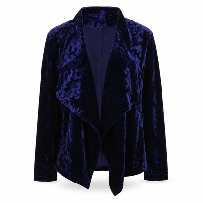 Avon Womens Blue Polyester Jacket Blazer Size 10 - Size 10-12