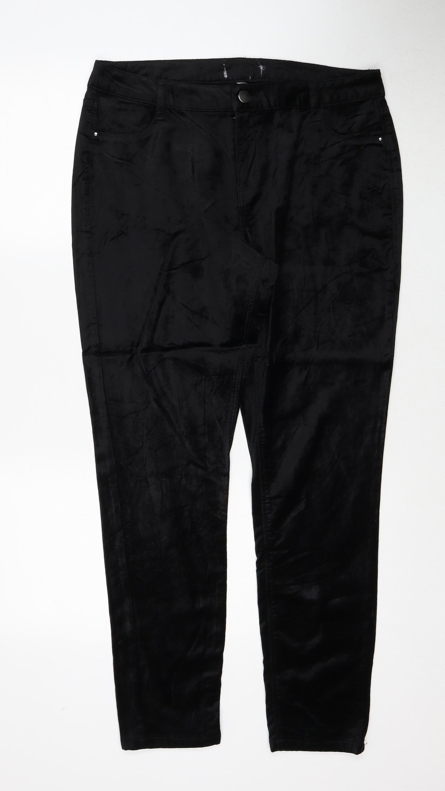 Womens UK Size 34 in Preworn Regular Fit  Black Trousers