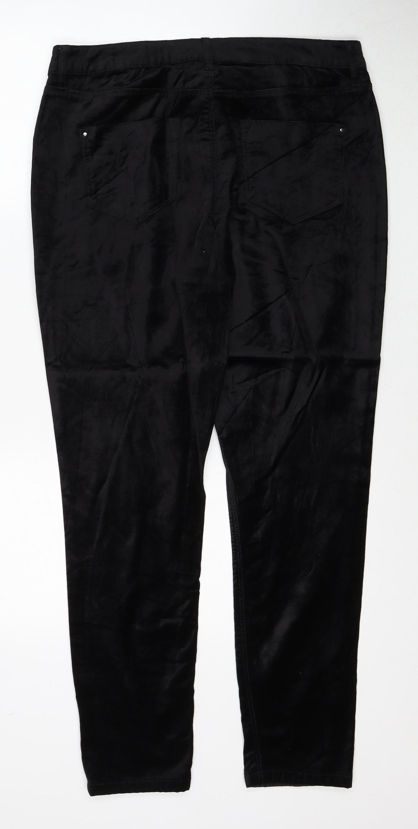 Womens UK Size 34 in Preworn Regular Fit  Black Trousers