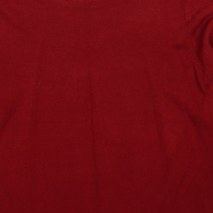 Womens UK Size L Reflect Red Pullover Jumper