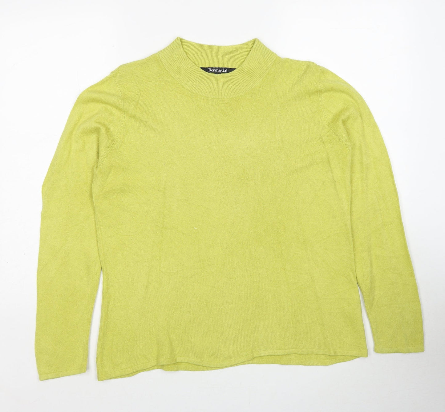 Womens UK Size 16 Bonmarché Yellow Pullover Jumper