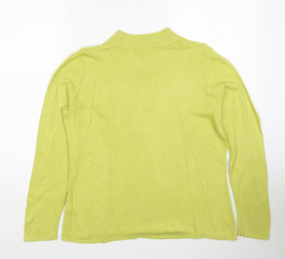 Womens UK Size 16 Bonmarché Yellow Pullover Jumper