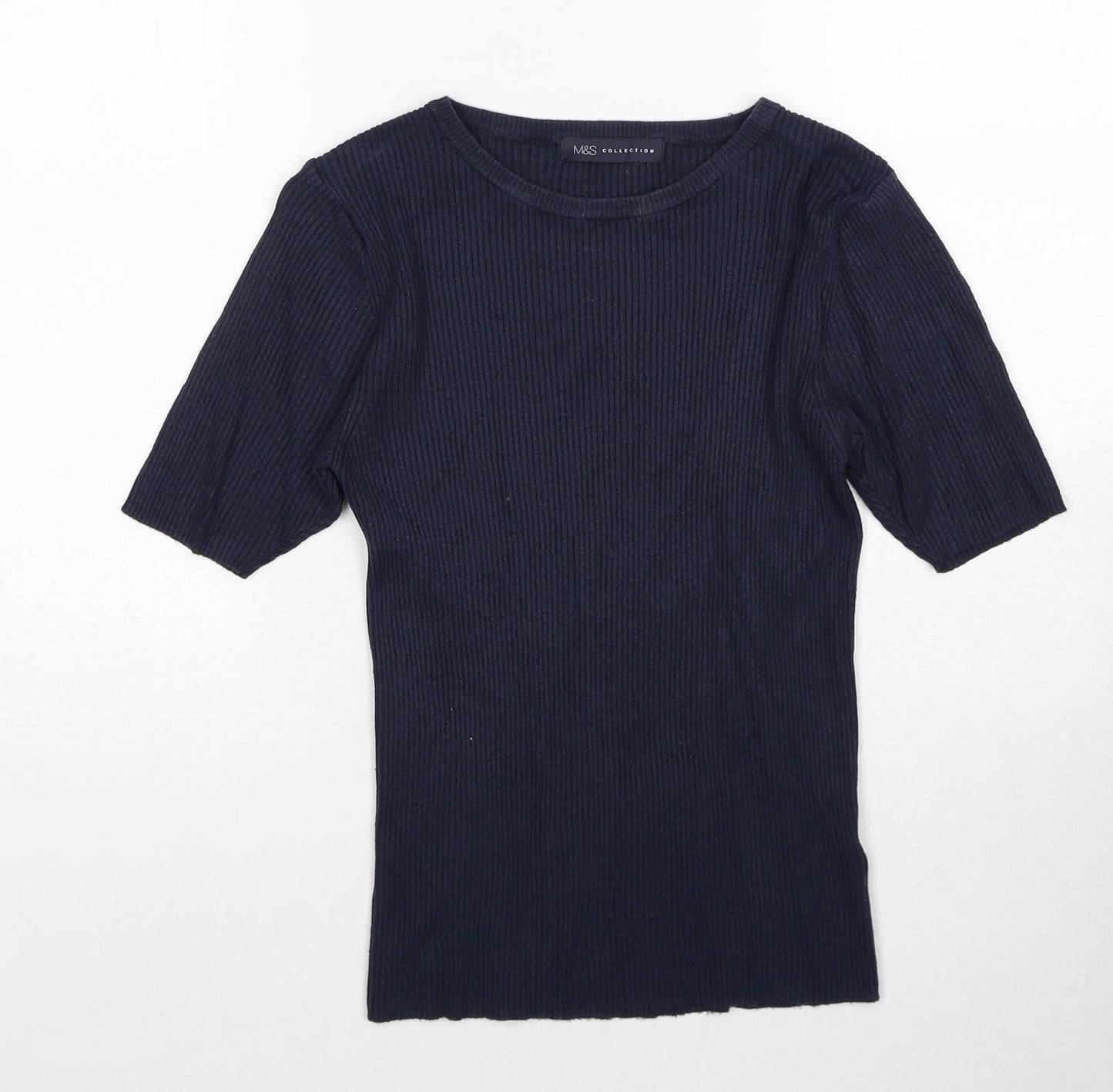 Womens UK Size 12 Marks and Spencer Blue Pullover Jumper