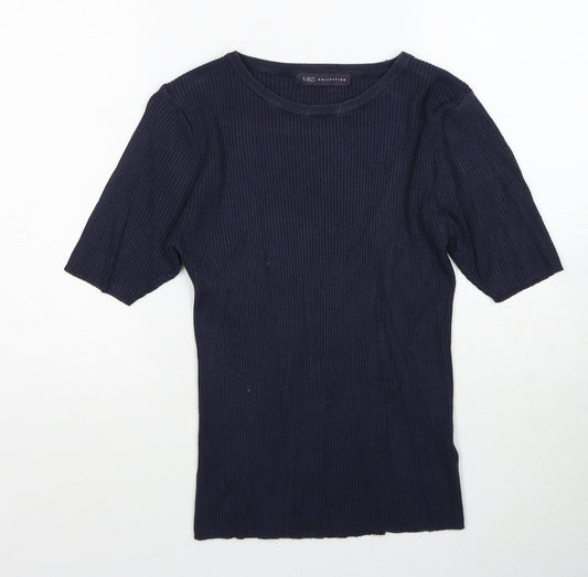Womens UK Size 12 Marks and Spencer Blue Pullover Jumper