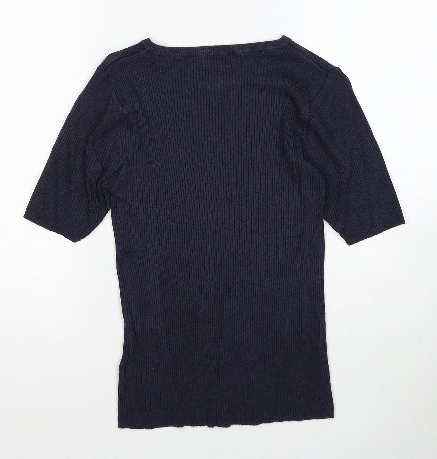 Womens UK Size 12 Marks and Spencer Blue Pullover Jumper