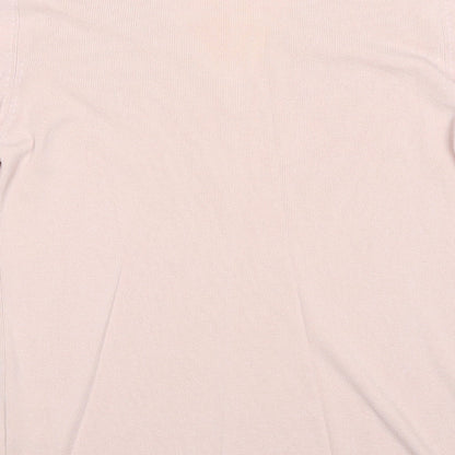 Lana Womens Pink V-Neck Viscose Pullover Jumper Size M