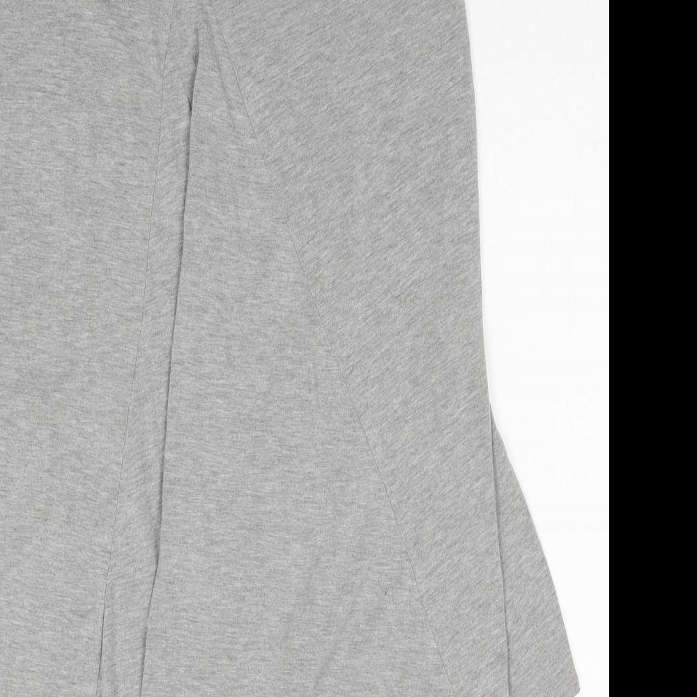 Womens UK Size 10 Papaya Grey Basic T-Shirt
