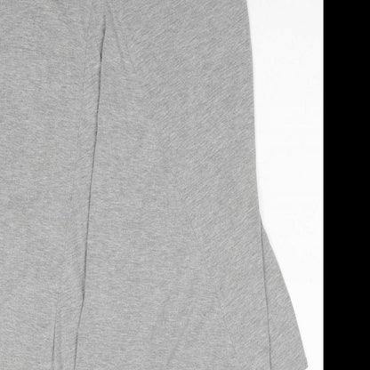 Womens UK Size 10 Papaya Grey Basic T-Shirt