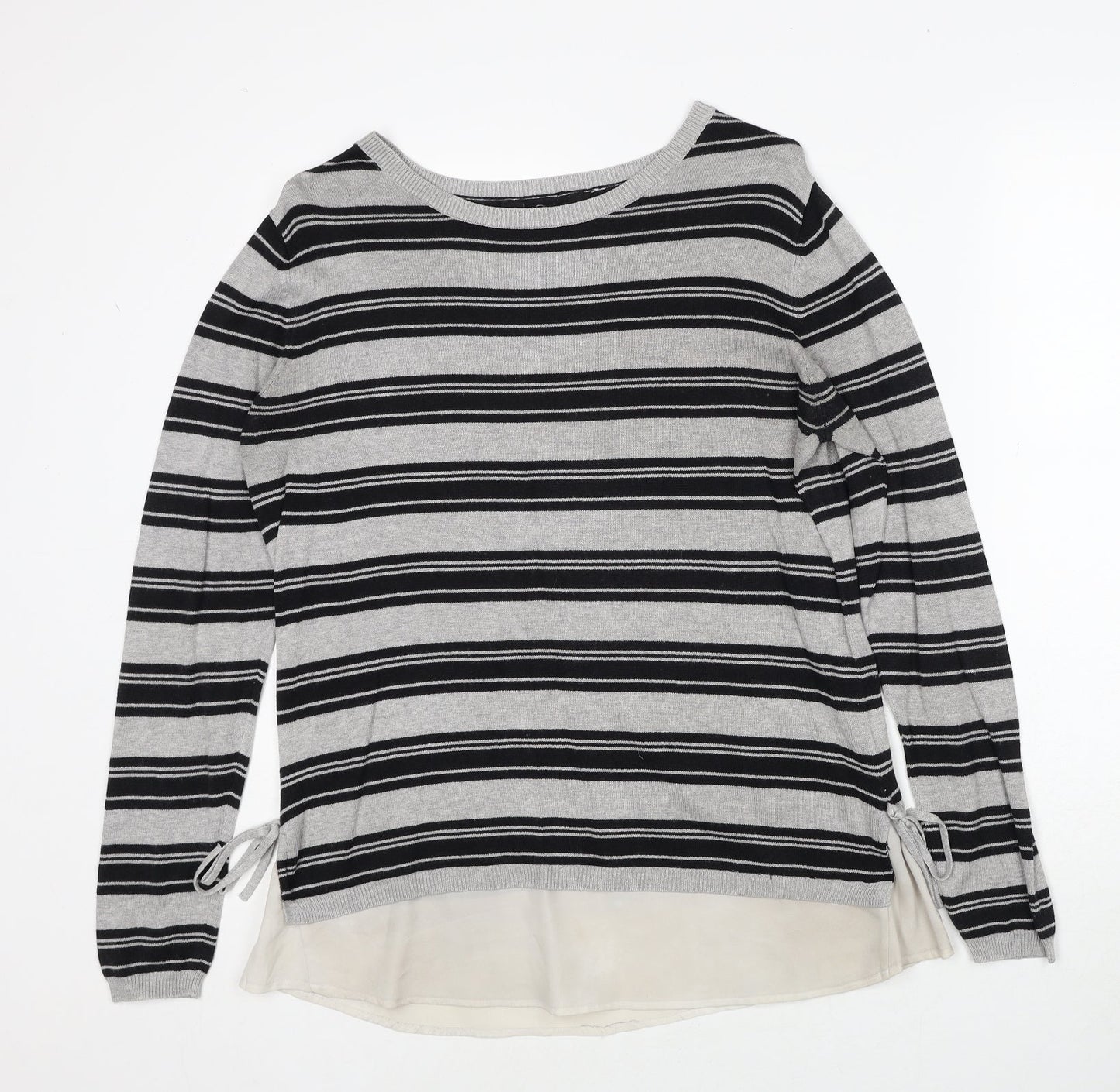 Womens UK Size 14 Dorothy Perkins Grey Pullover Jumper