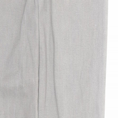 Denim & Co. Womens Grey Cotton Skinny Jeans Size 10 Regular Zip