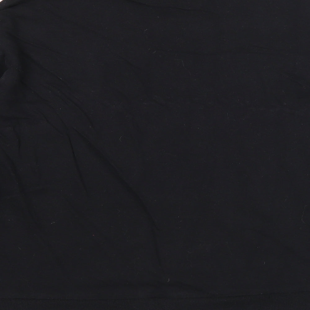 Divided Womens Black Colourblock Cotton Pullover Sweatshirt Size L Pullover