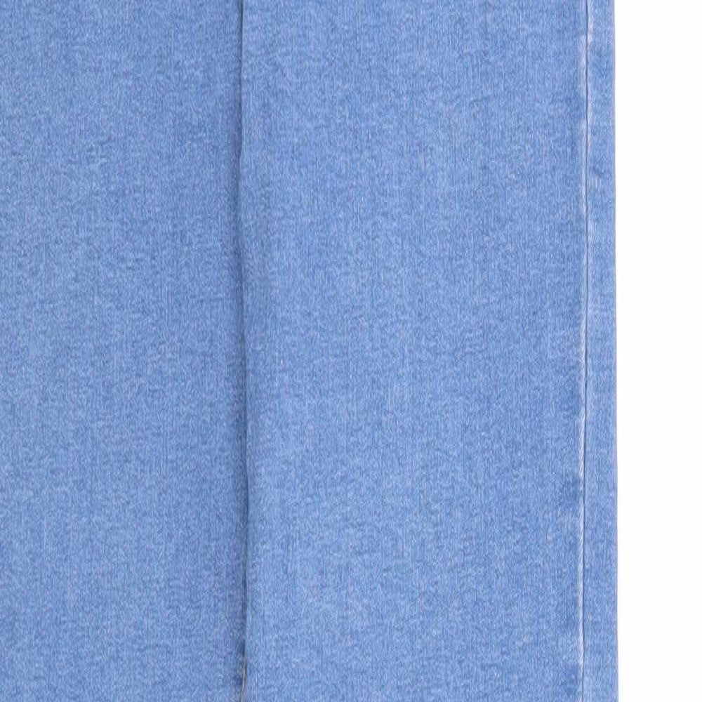 Denim & Co. Womens Blue Cotton Skinny Jeans Size 8 Regular Zip