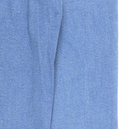 Denim & Co. Womens Blue Cotton Skinny Jeans Size 8 Regular Zip
