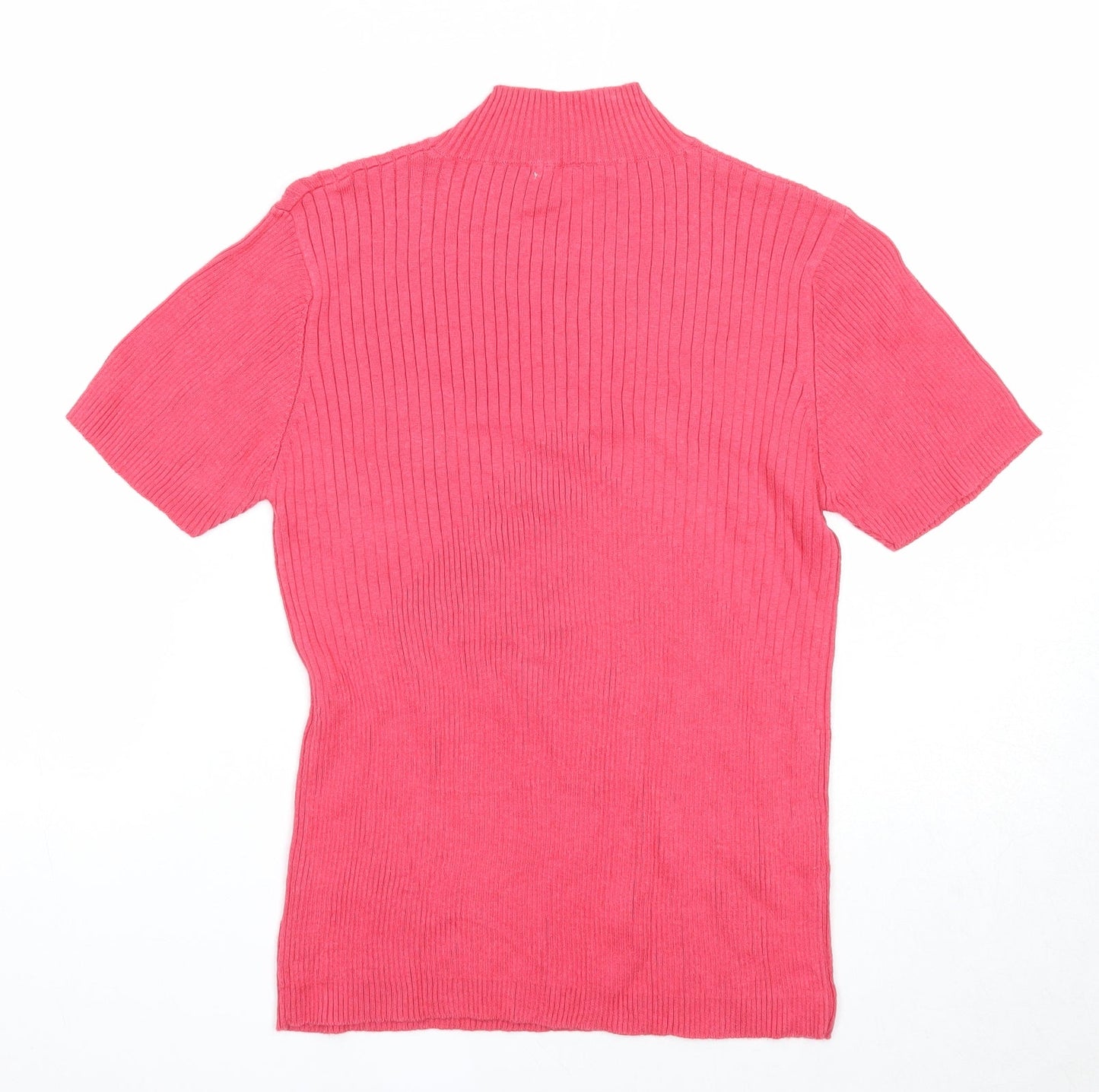 Womens UK Size M Joie de Vivre Pink Pullover Jumper