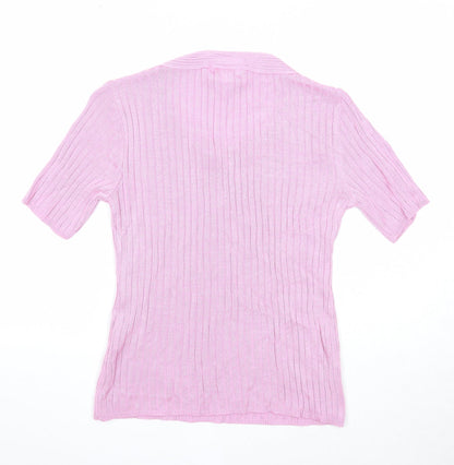 Womens UK Size 14 Afibel Pink Pullover Jumper
