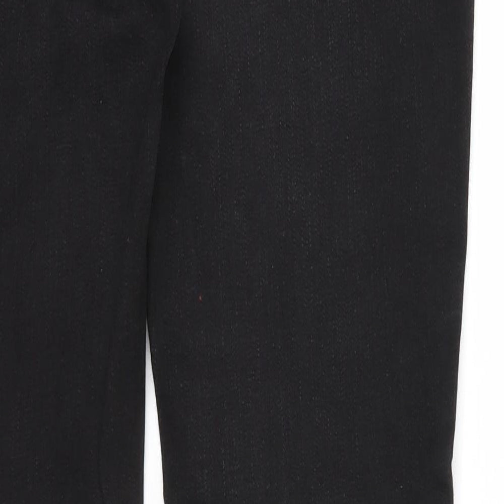 Womens UK Size 25 in Street One Regular Fit Straight Black Jeans