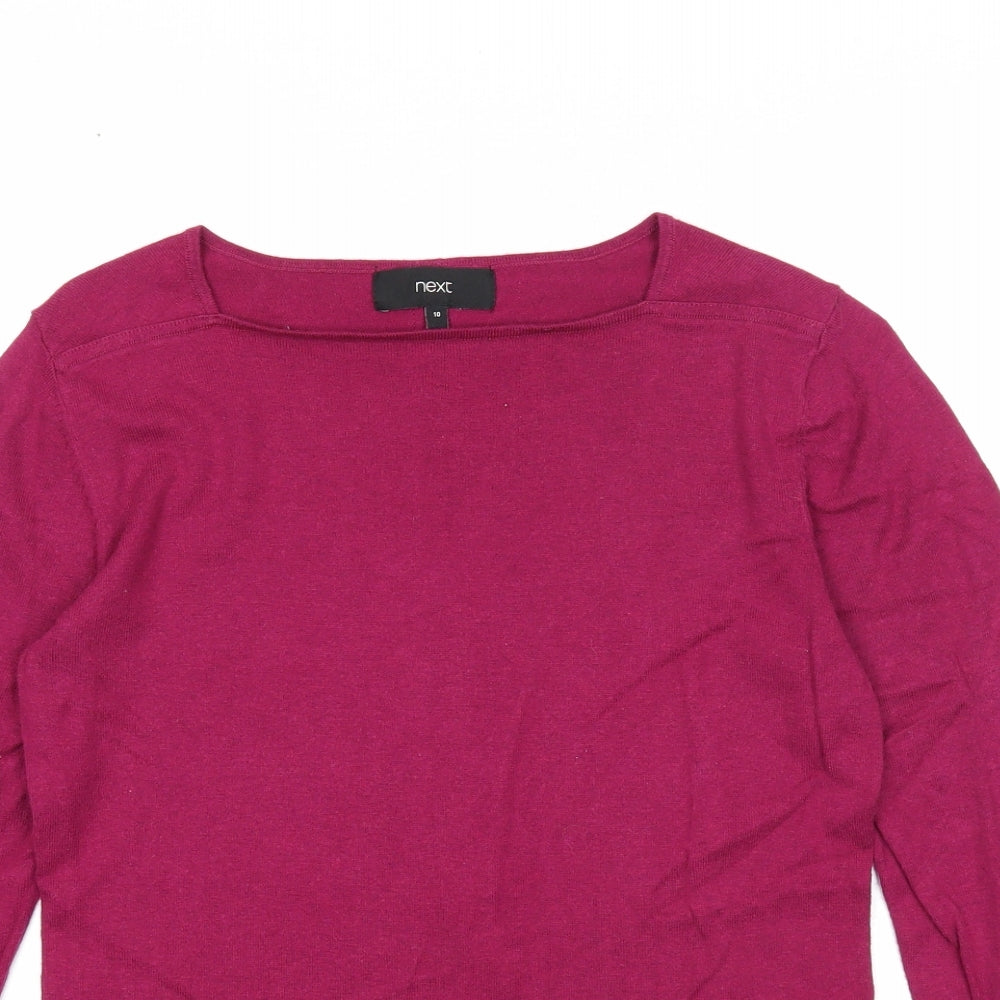 Womens UK Size 10 NEXT Purple Pullover Jumper