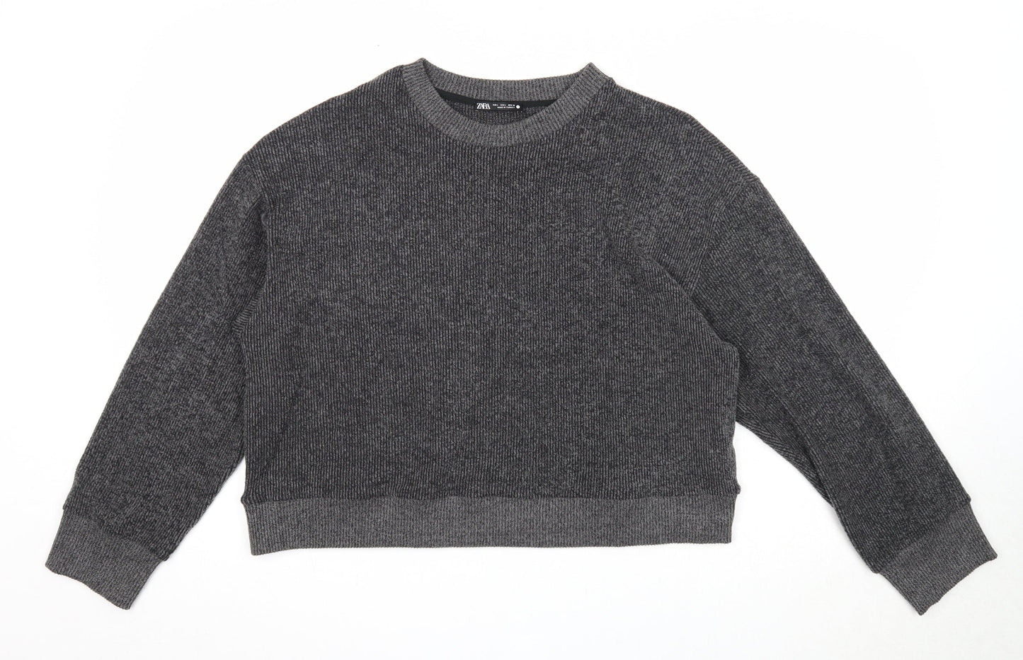 Womens UK Size L Zara Grey Pullover Jumper