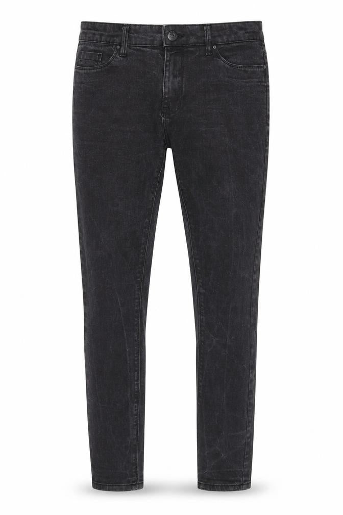 Mens UK Size 30 in 365 Denim Regular Fit Skinny Black Jeans