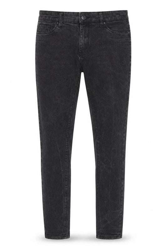 Mens UK Size 30 in 365 Denim Regular Fit Skinny Black Jeans