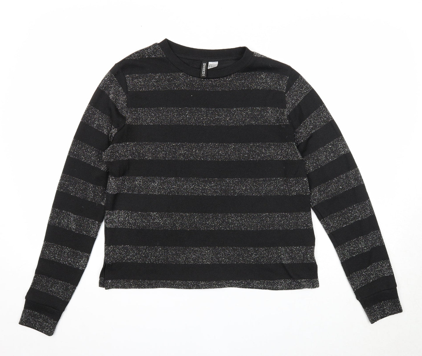 Womens UK Size S Divided Black Pullover Jumper