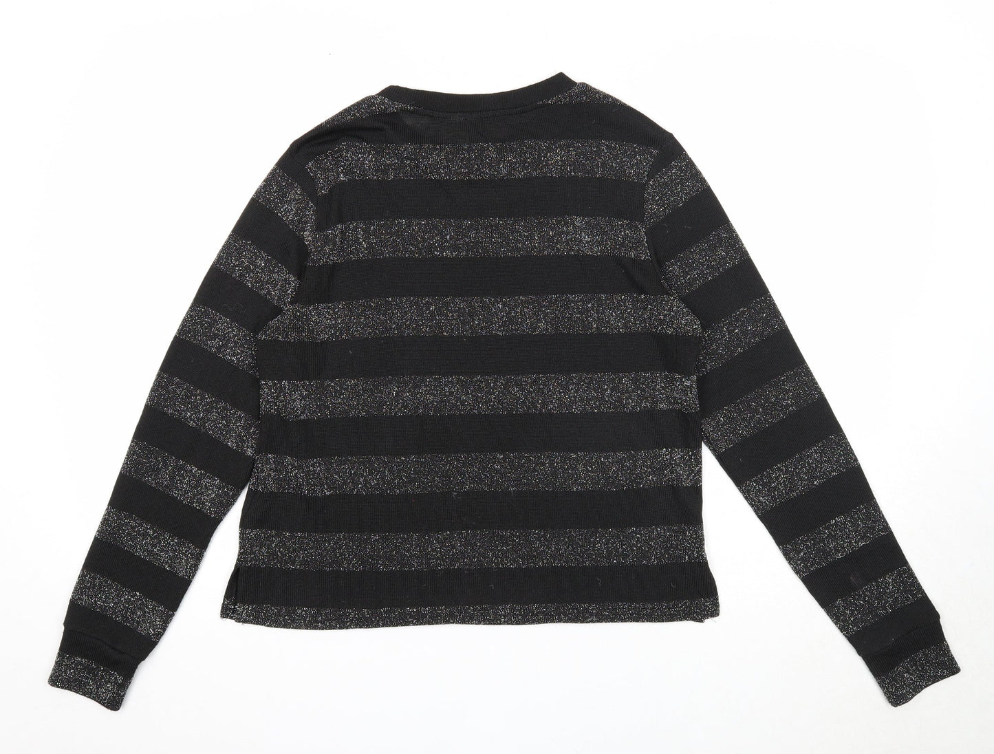 Womens UK Size S Divided Black Pullover Jumper