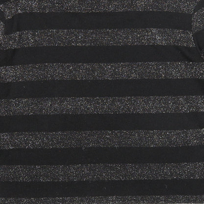 Womens UK Size S Divided Black Pullover Jumper