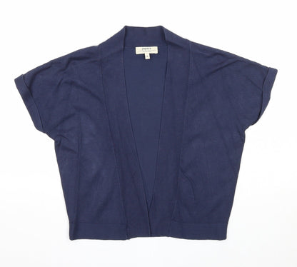 Womens UK Size 8 Papaya Blue Cardigan Jumper