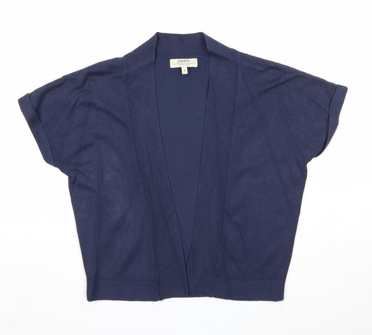 Womens UK Size 8 Papaya Blue Cardigan Jumper
