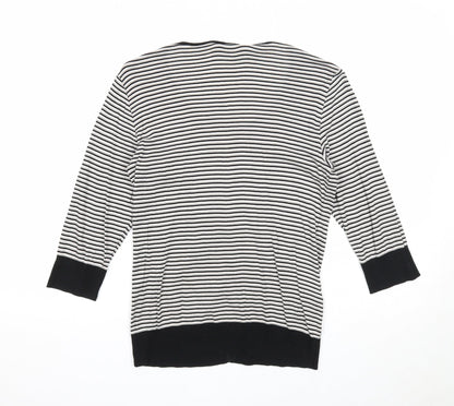 Womens UK Size M Planet Black Cardigan Jumper