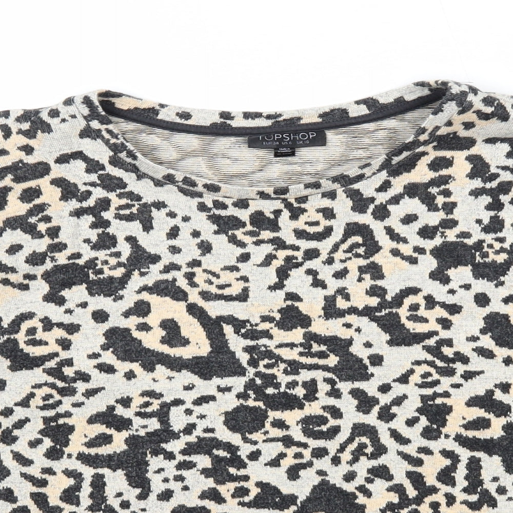 Womens UK Size 10 Topshop Multicoloured Pullover Jumper