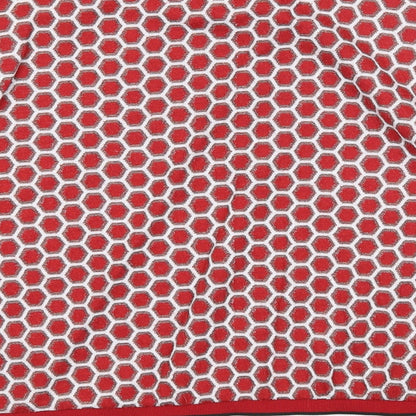 H&M Womens Red Geometric Polyester Pullover Sweatshirt Size S Pullover