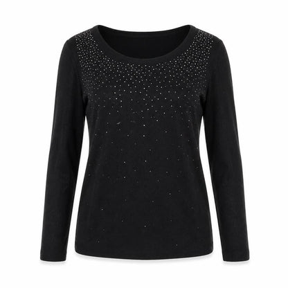 TU Womens Black Scoop Neck Viscose Pullover Jumper Size 8
