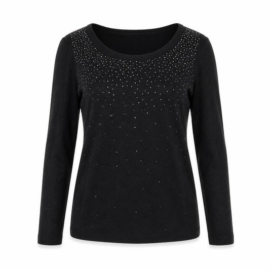 TU Womens Black Scoop Neck Viscose Pullover Jumper Size 8