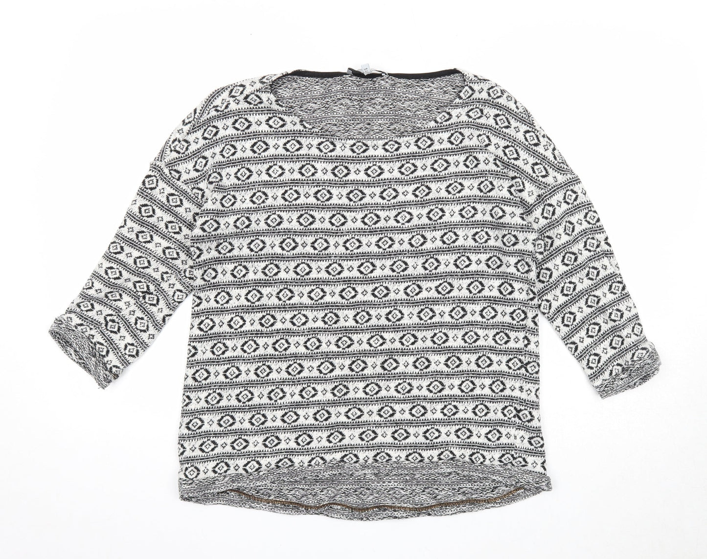 Womens UK Size 14 NEXT White Pullover Jumper