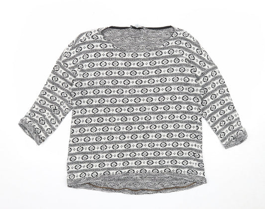 Womens UK Size 14 NEXT White Pullover Jumper