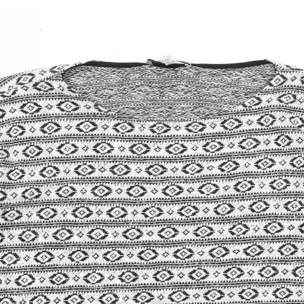 Womens UK Size 14 NEXT White Pullover Jumper