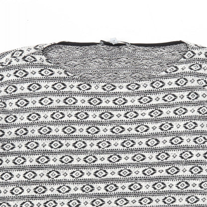 Womens UK Size 14 NEXT White Pullover Jumper