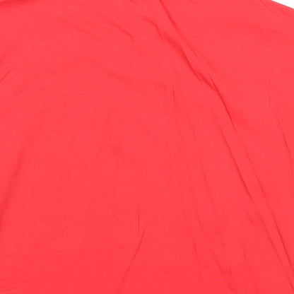 Womens UK Size XS New Look Red Basic T-Shirt