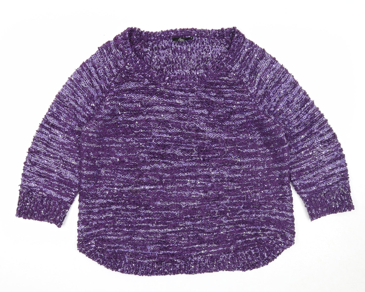 Womens UK Size M Bonmarché Purple Pullover Jumper