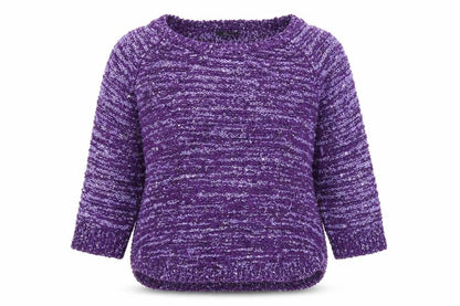 Womens UK Size M Bonmarché Purple Pullover Jumper