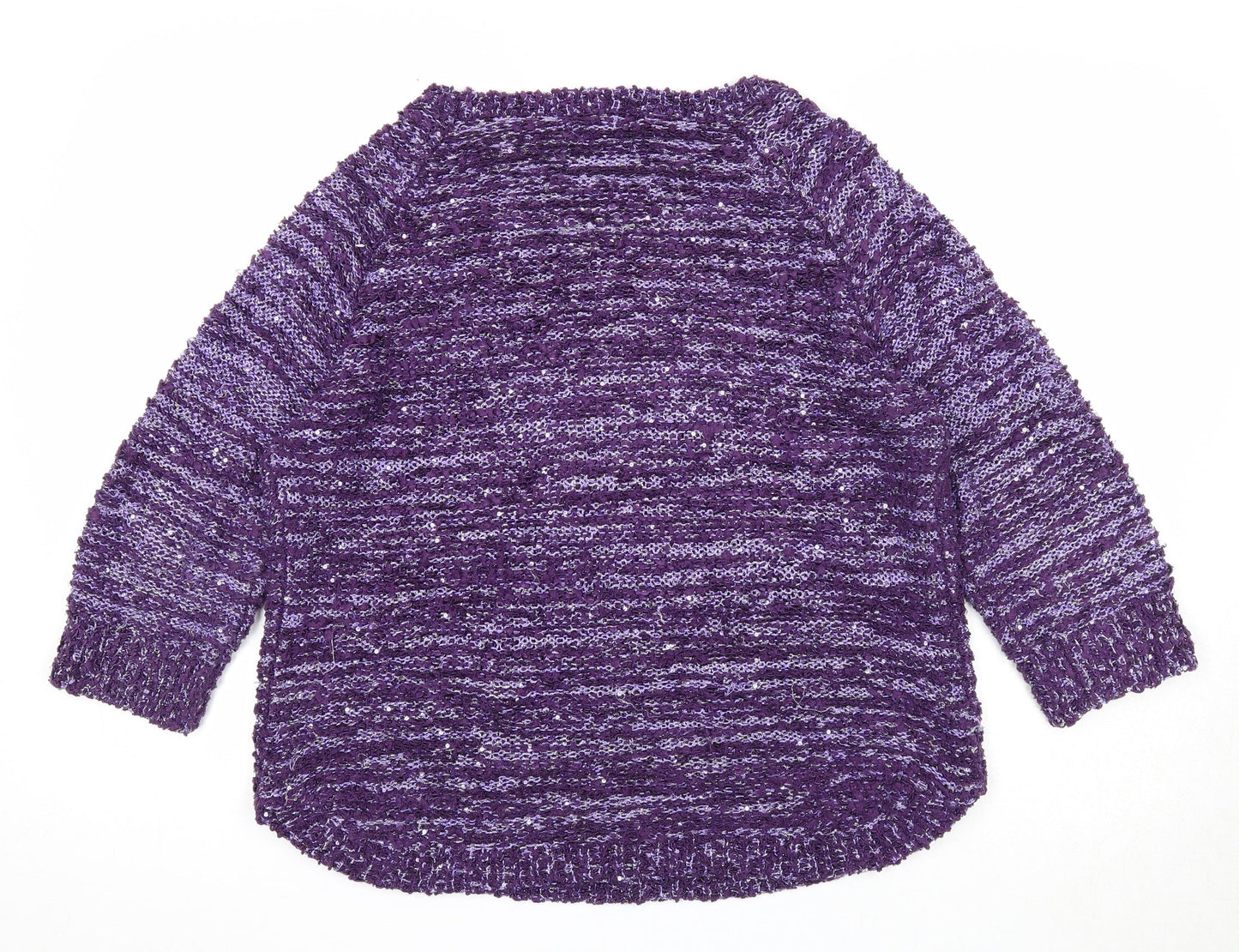 Womens UK Size M Bonmarché Purple Pullover Jumper