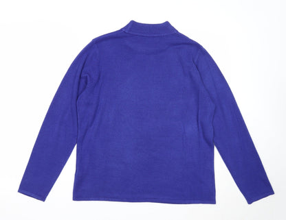 Womens UK Size M Bonmarché Blue Pullover Jumper