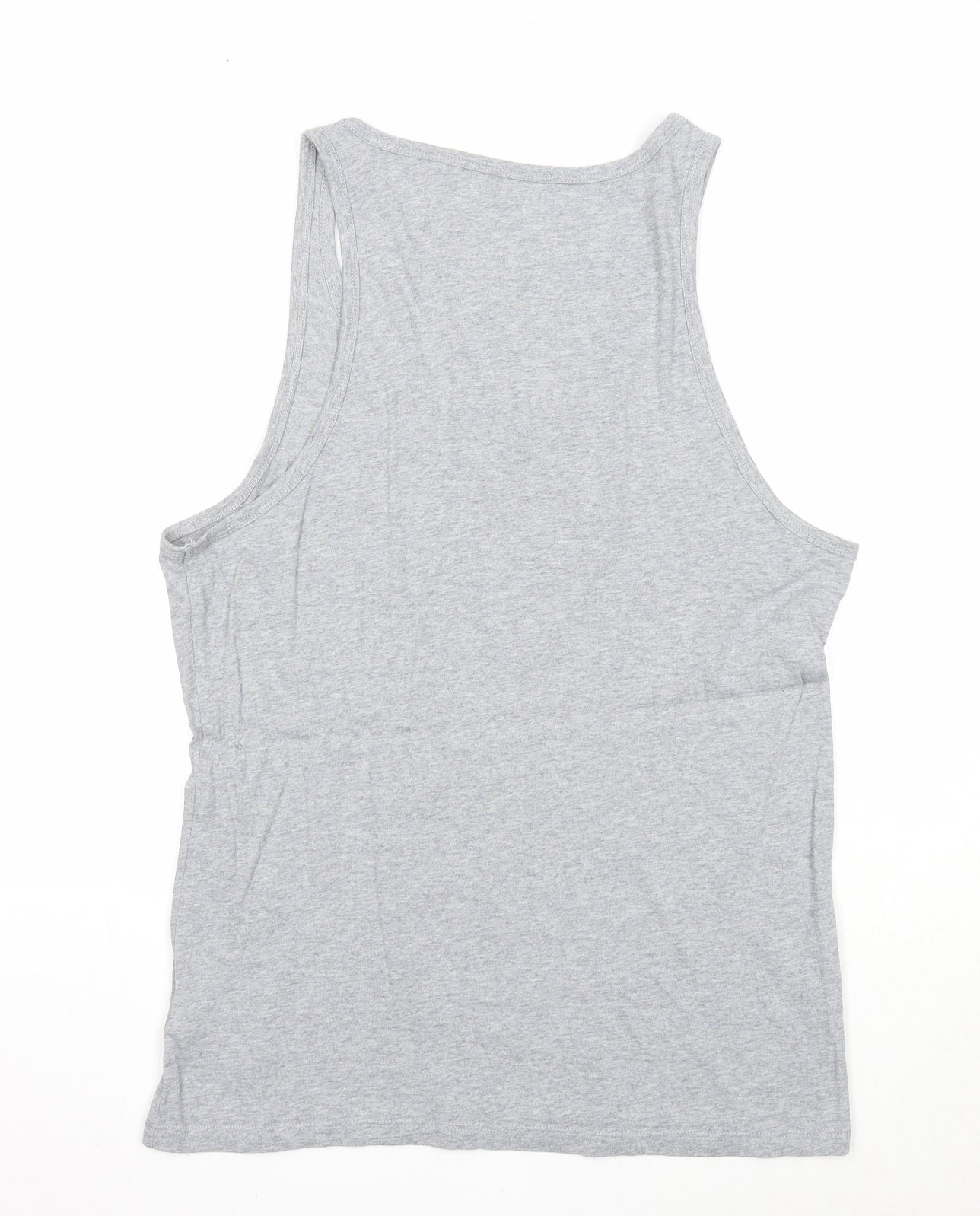 Stanley Stella Womens Grey Cotton Basic Tank Size M Scoop Neck - Rick & Morty