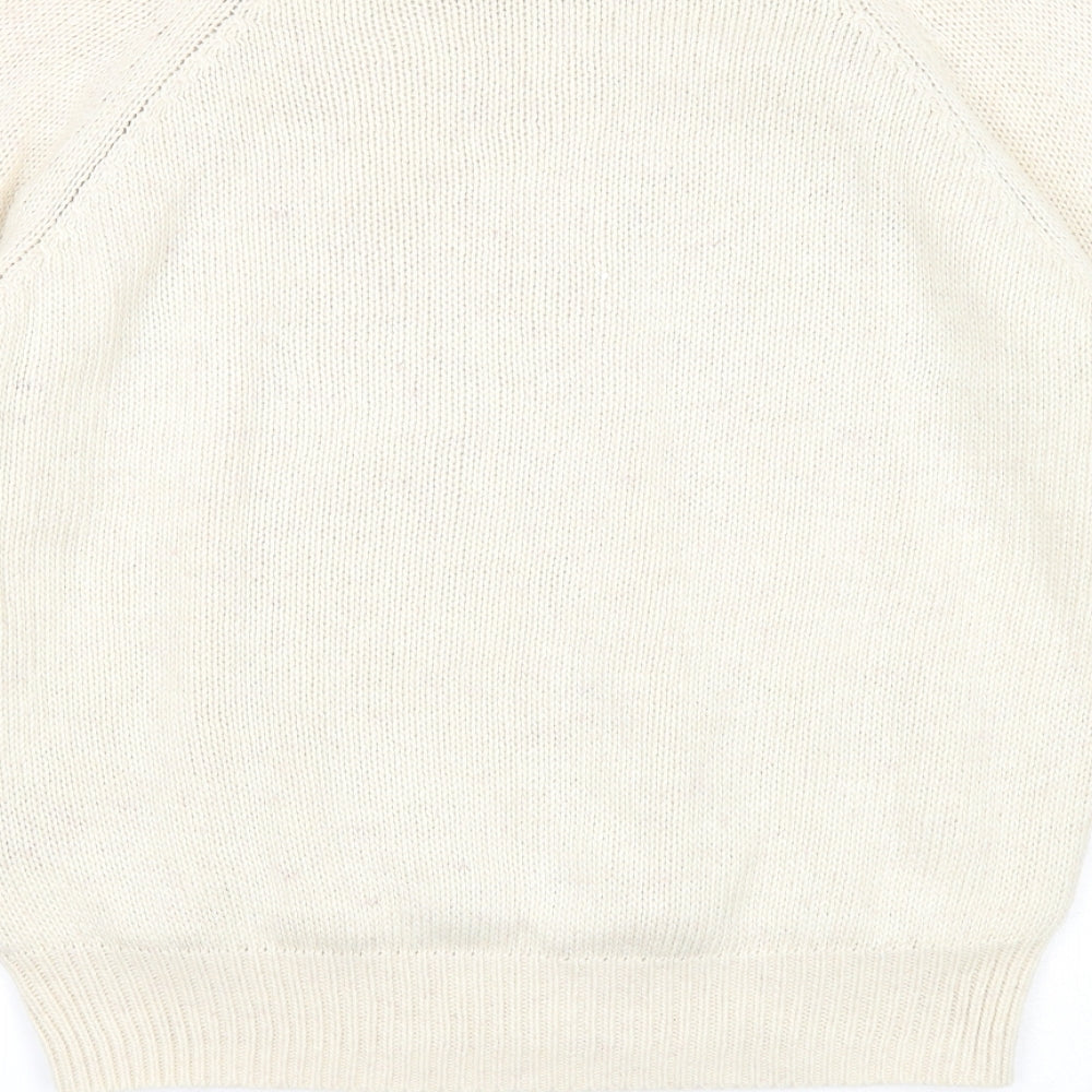 Topshop Womens Beige Acrylic Pullover Sweatshirt Size 10 Pullover